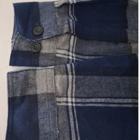 Coleman Shirt Mens Large Plaid Flannel Blue Gray Button Up Outdoor Workwear - Picture 3 of 10